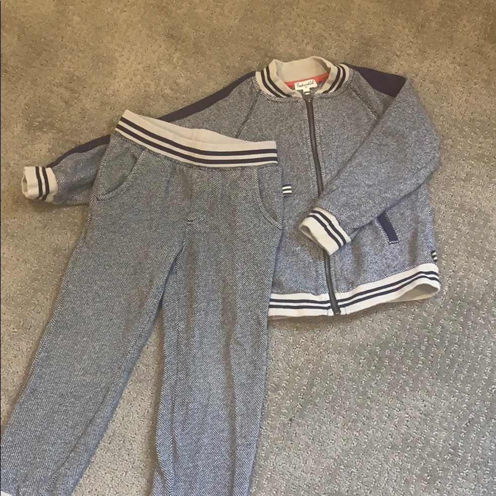 Splendid 4T navy & grey 2pc jogger set